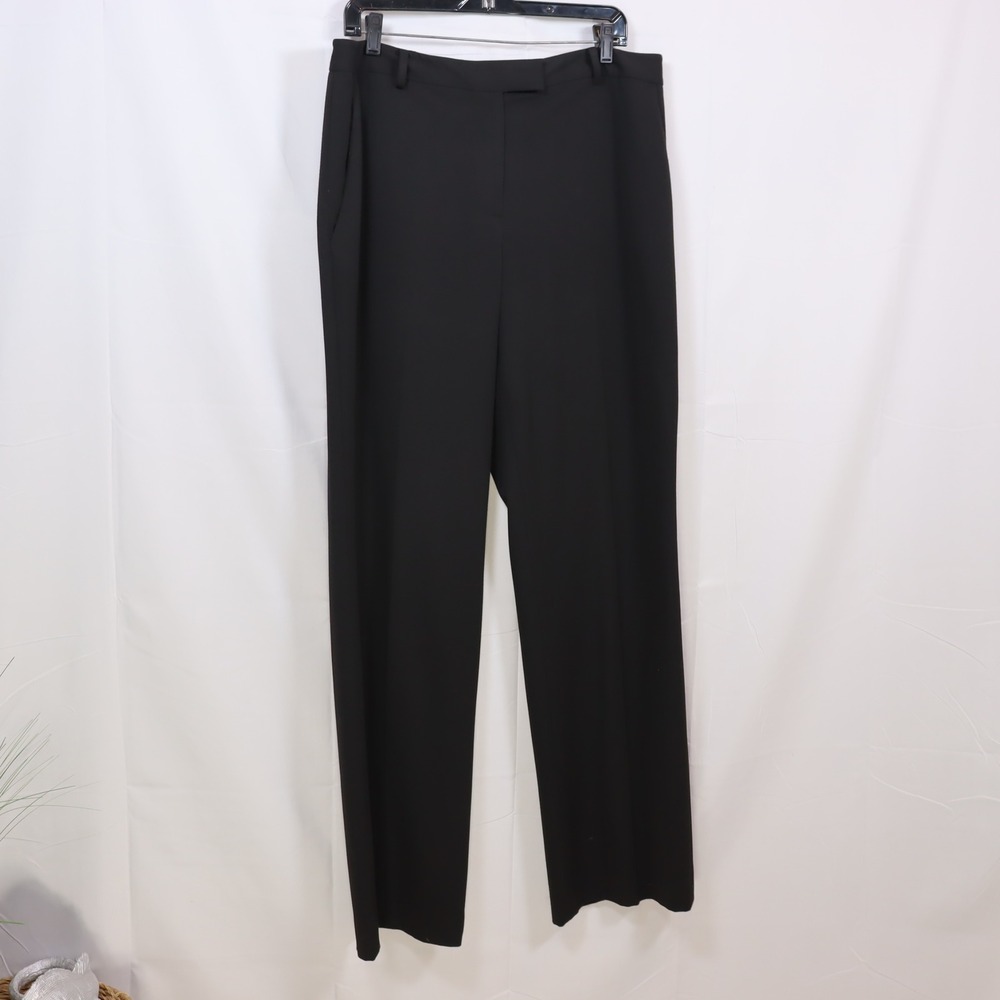Brooks Brothers Trousers 14 Black Womens Dark Academia Workwear